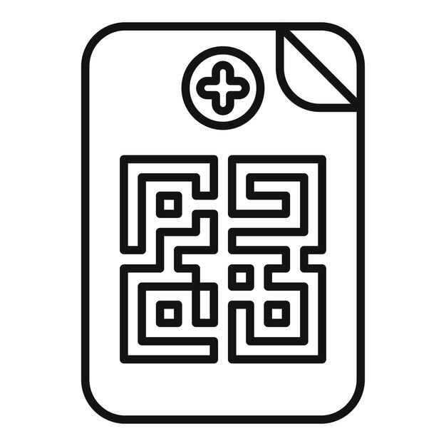 Registro médico que contenga el código qr para los datos del paciente
