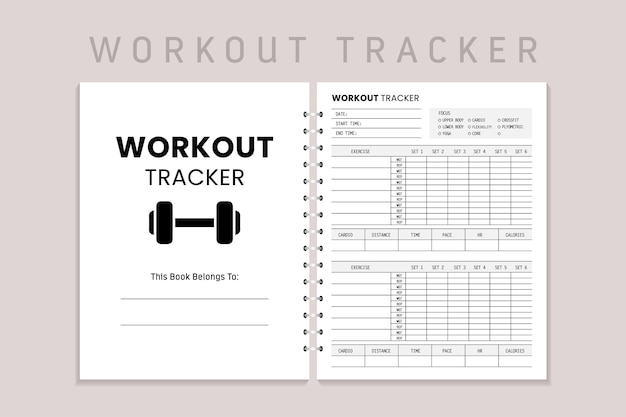 Registro de seguimiento de entrenamiento KDP Interior