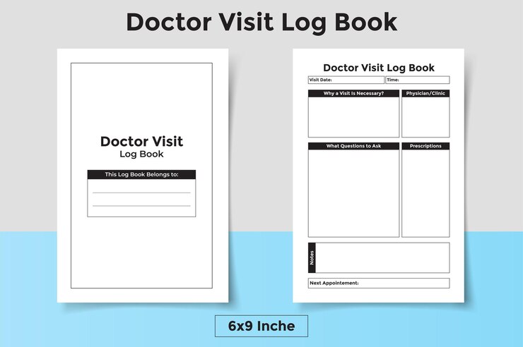 Vector registro de visitas del médico