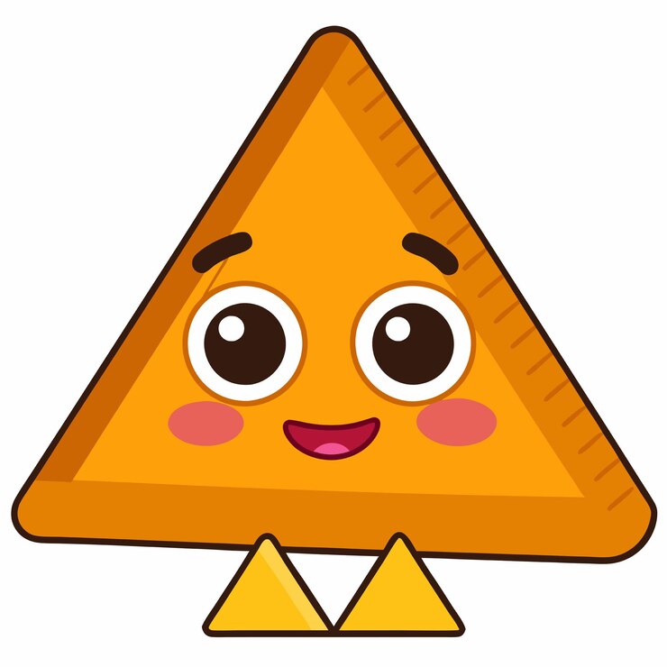 Vector regla triangular icono vectorial de dibujos animados ilustración educación concepto de icono de objeto aislado estilo de dibuyos animados plano vectorial premium