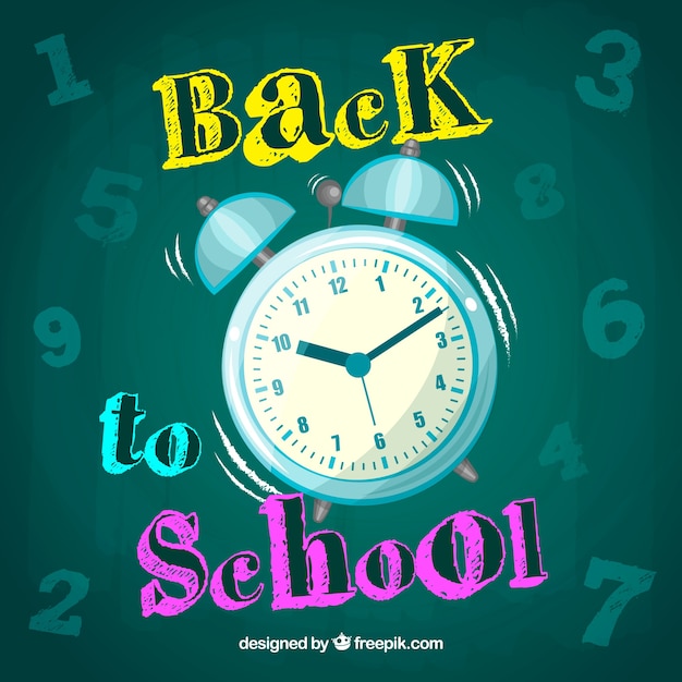 Regreso a la escuela con despertador