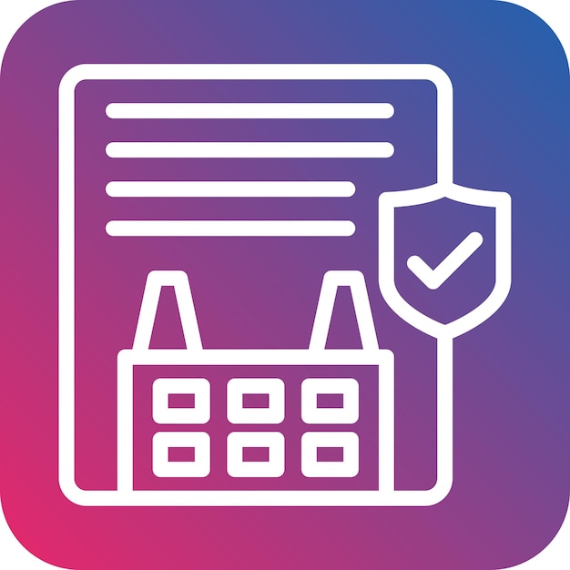 Regulaciones de la industria del diseño vectorial Estilo del icono