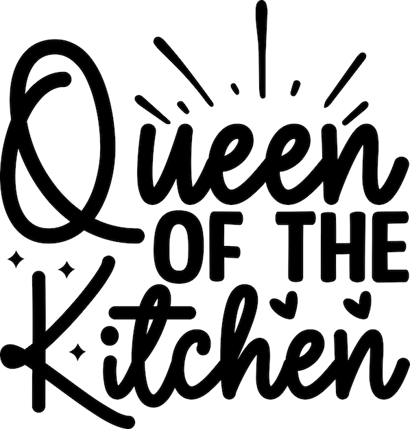 Vector la reina de la cocina