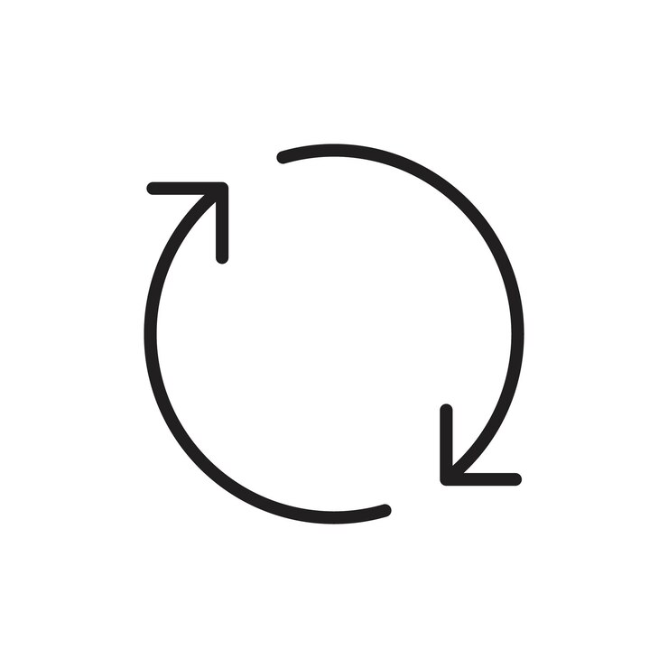 Vector reiniciar el contorno del icono y establecer el signo