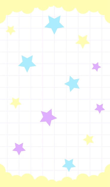 Rejilla de fondo con estrellas Vector