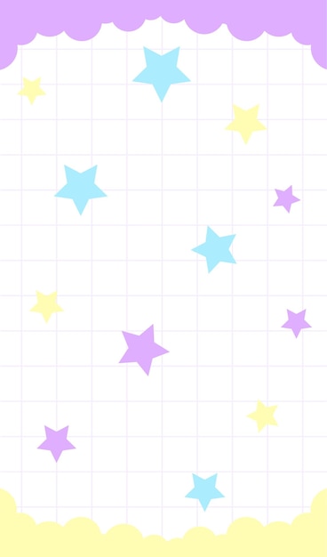 Rejilla de fondo con estrellas Vector
