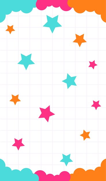Rejilla de fondo con estrellas Vector