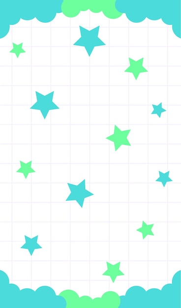 Rejilla de fondo con estrellas Vector