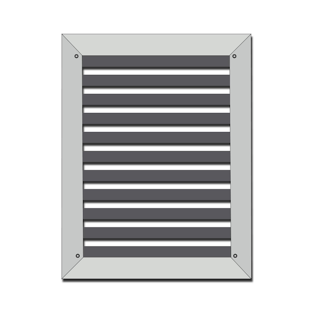 Rejilla metálica de las persianas de ventilación de aluminio con rayas horizontales