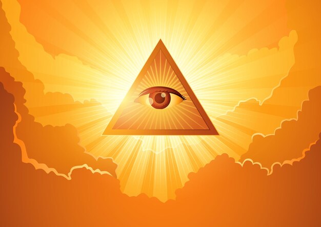 Religión Silueta Ojo de la Providencia