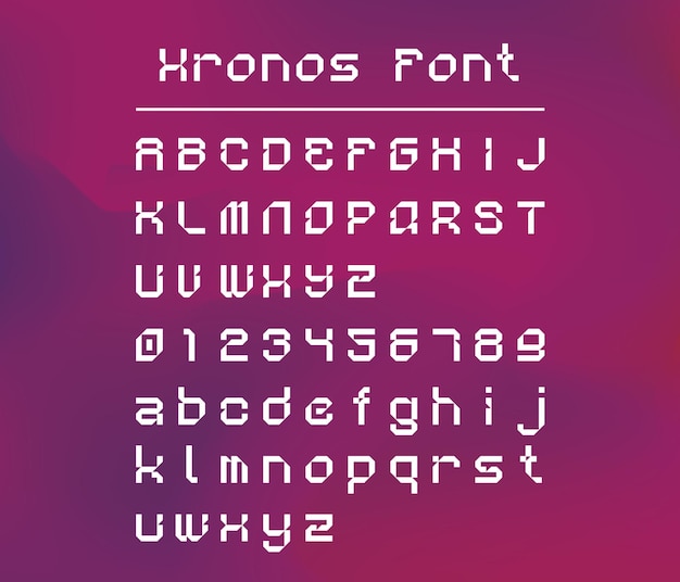 Rellenado de fuentes vectoriales de Xronos