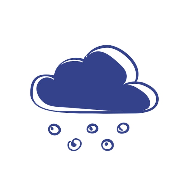 relleno de dibujos del icono de la nube
