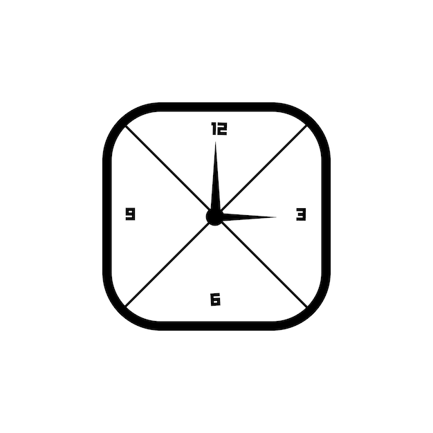 reloj analógico realista en forma de círculo