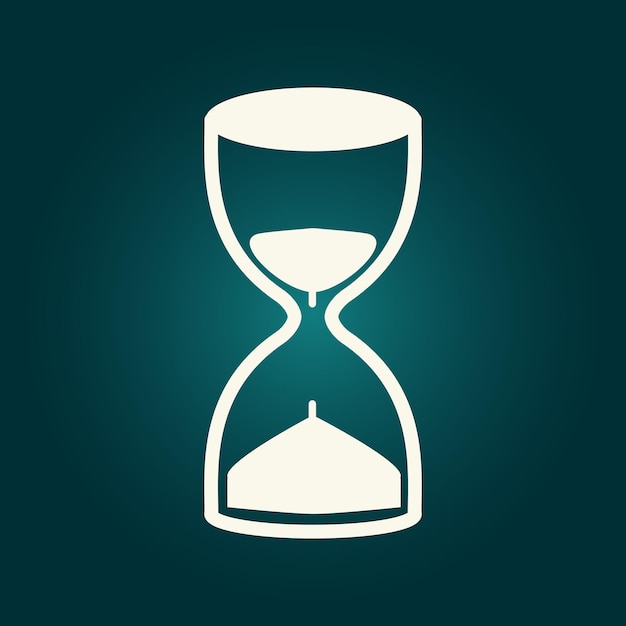 Reloj de arena icono de moda ilustración vectorial abstracta fina obras de arte coloridas diseño encantador
