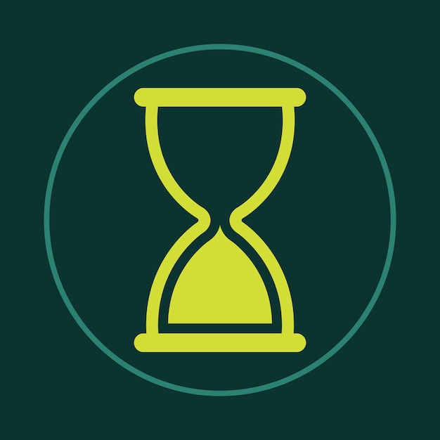 Reloj de arena icono de moda sensato ilustración vectorial abstracta obras de arte coloridas diseño hermoso