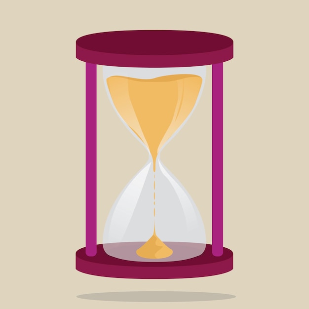reloj de arena vectorial