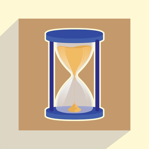 reloj de arena vectorial