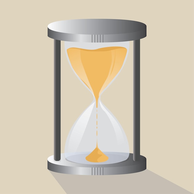 reloj de arena vectorial