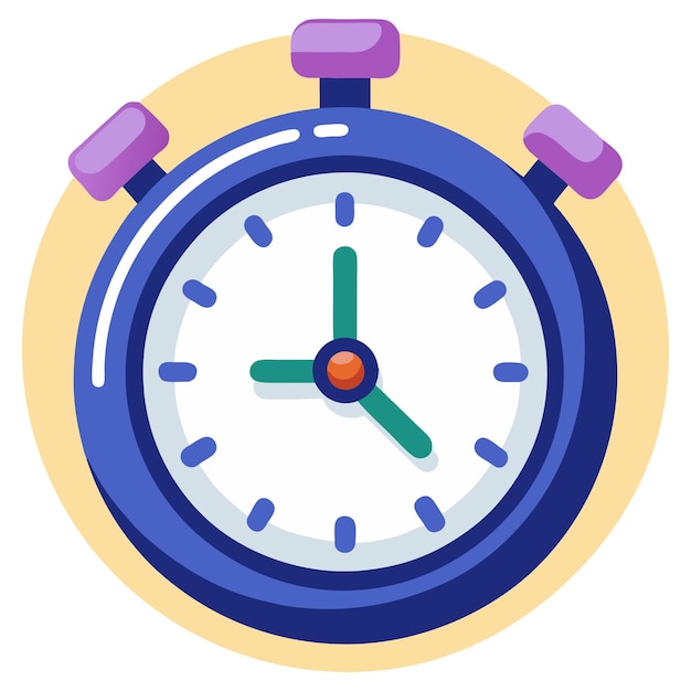 un reloj azul y blanco con una cara azul y una cara azul