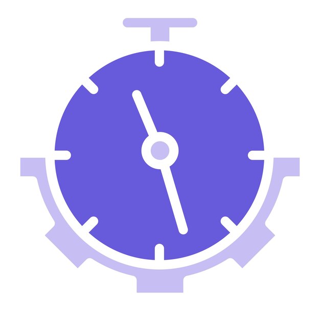 un reloj azul con una cara azul y una cara blanca