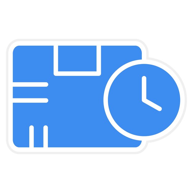 un reloj azul con un fondo blanco y la hora es 3 00