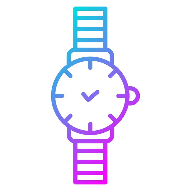 un reloj azul y rosa con una banda azul que dice reloj