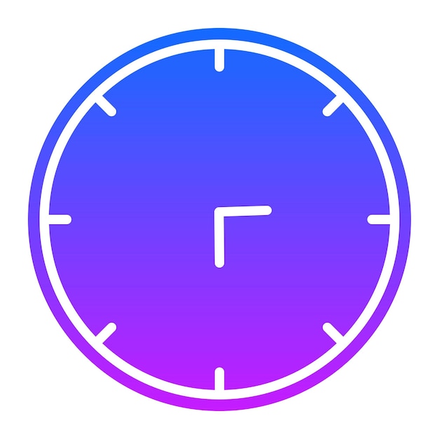 un reloj azul y rosa con un borde azul y rosa