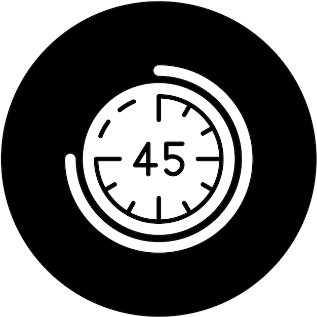 un reloj blanco y negro con las manos en la cara