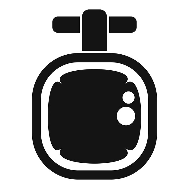 Reloj de buceo que muestra el icono de tiempo de aire restante