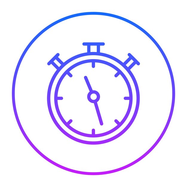 un reloj colorido con el número 5