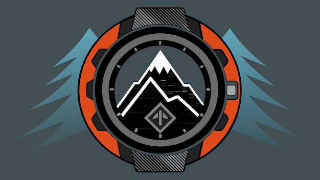 Vector un reloj deportivo con fibra de carbono diseñado para aquellos con gusto por la aventura y la gama alta