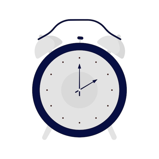 Reloj de despertador retro con marcador y manillas para despertarse temprano en la mañana