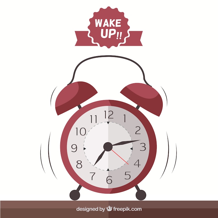 Vector reloj despertador