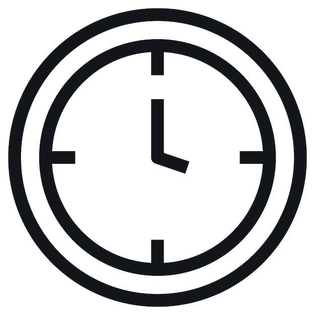 Vector reloj de estilo de esquema