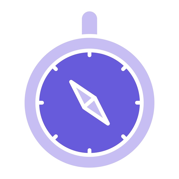 un reloj con una flecha blanca en la cara