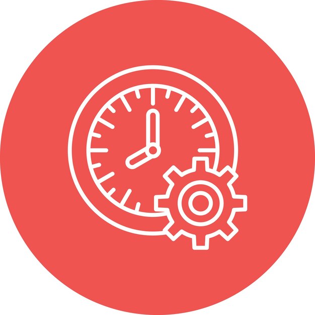 un reloj con un fondo rojo que dice que la hora es 11 00