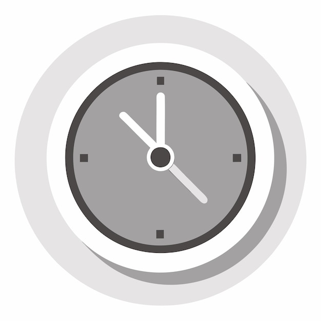 un reloj gris con una cara gris y un fondo gris con una hora de 4 15