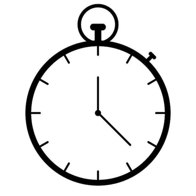 Un reloj con la hora de las 12 : 00