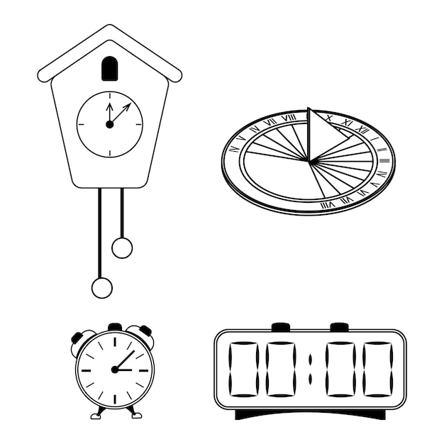 Reloj Icon Set