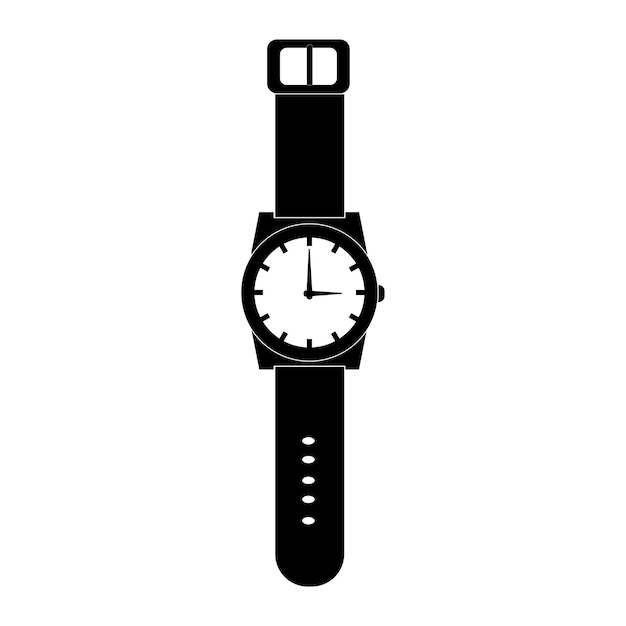 Reloj icono logo vector plantilla de diseño