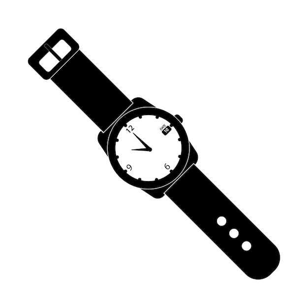 Reloj icono logo vector plantilla de diseño