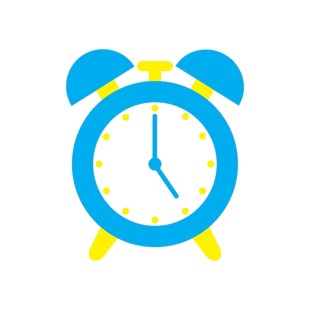 reloj, ilustración, icono, vector