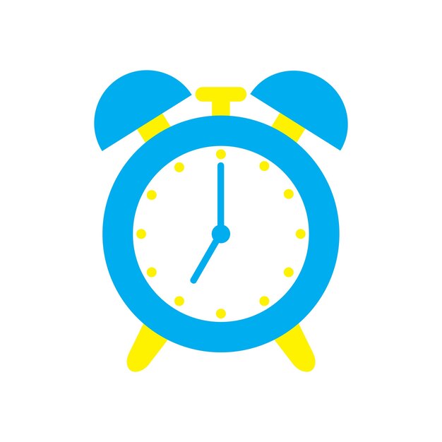 reloj, ilustración, icono, vector