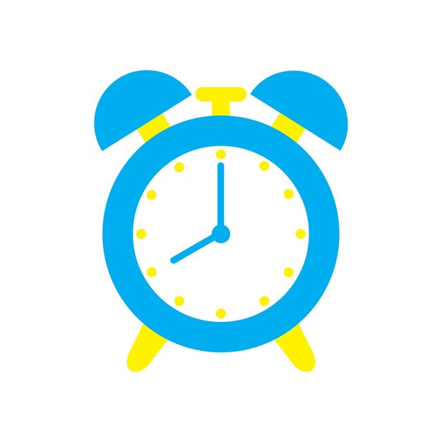 reloj, ilustración, icono, vector