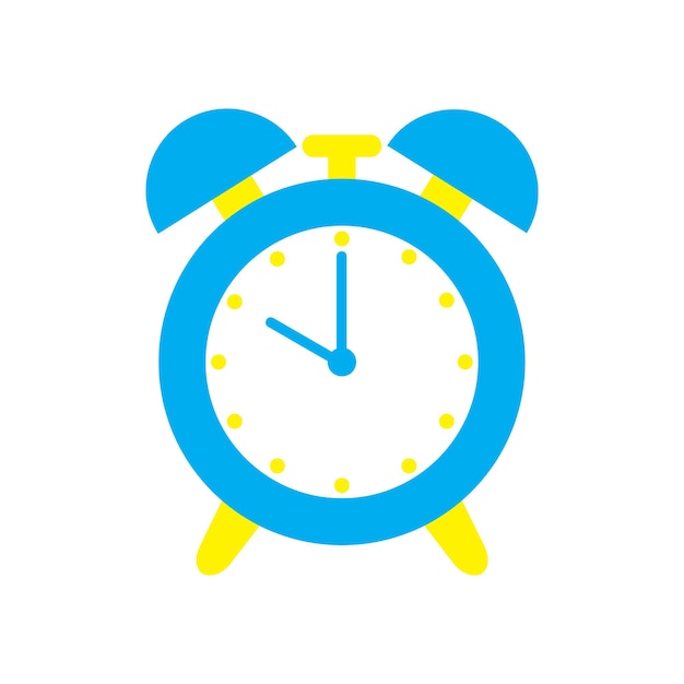 reloj, ilustración, icono, vector