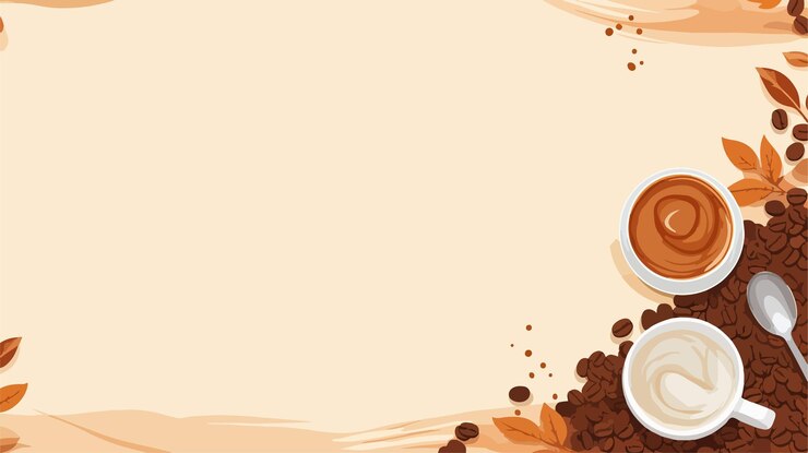 Vector un reloj con una imagen de granos de café en él