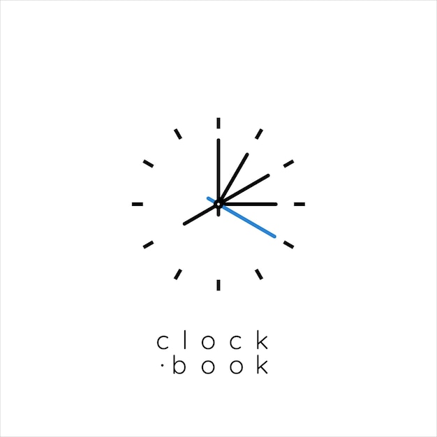 Reloj con inspiración en el diseño del logo del libro