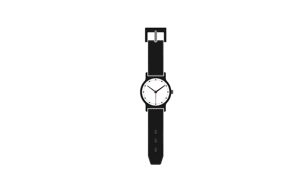 Reloj inteligente blanco Reloj de pulsera de cuero para hombre vector Reloj de pulsera negro realista Gadgets reloj inteligente