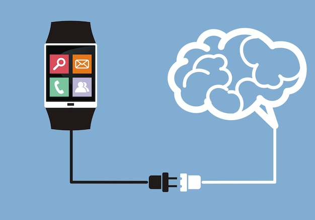 Reloj inteligente conectado al cerebro