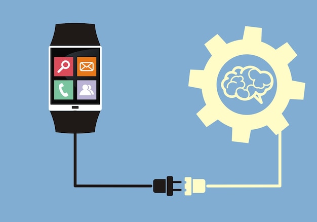 Reloj inteligente conectado al cerebro